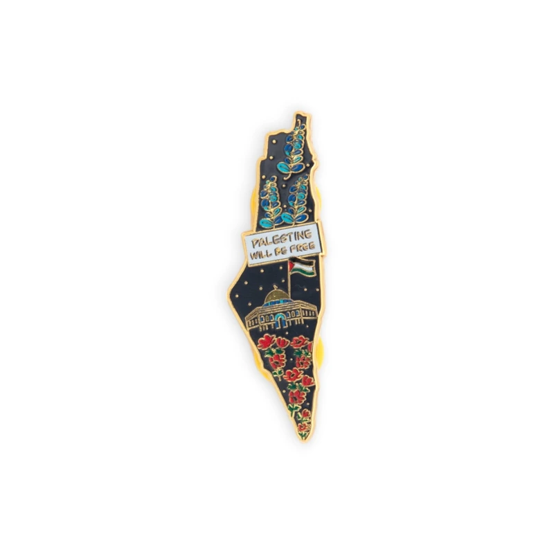 FREE Enamel Pin – Palestine Map