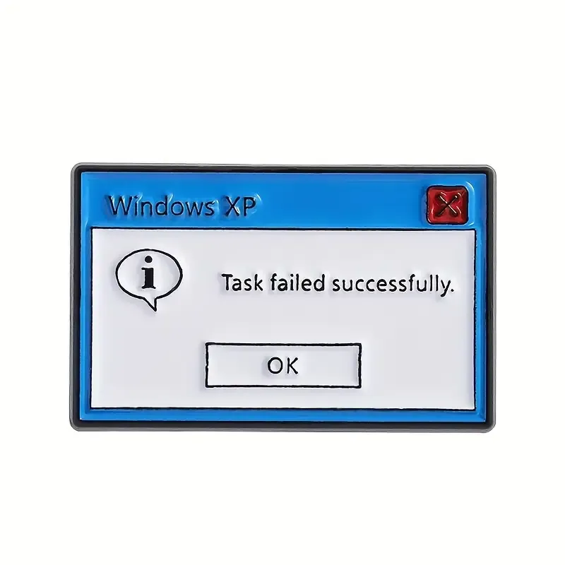Enamel Pin – Task Failed Successfully