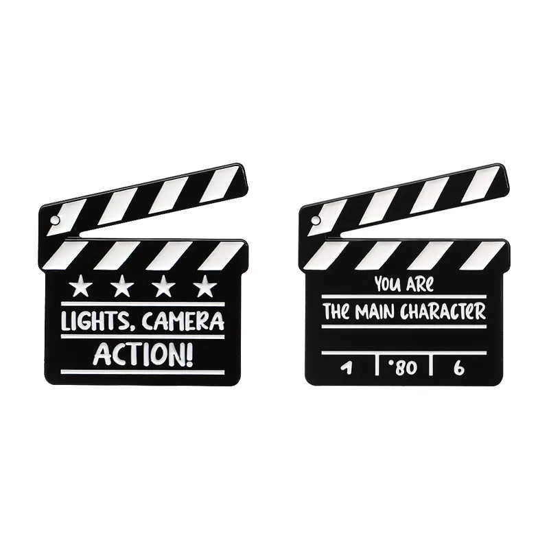 Set Enamel Pin - Clapperboard Film (2pcs)
