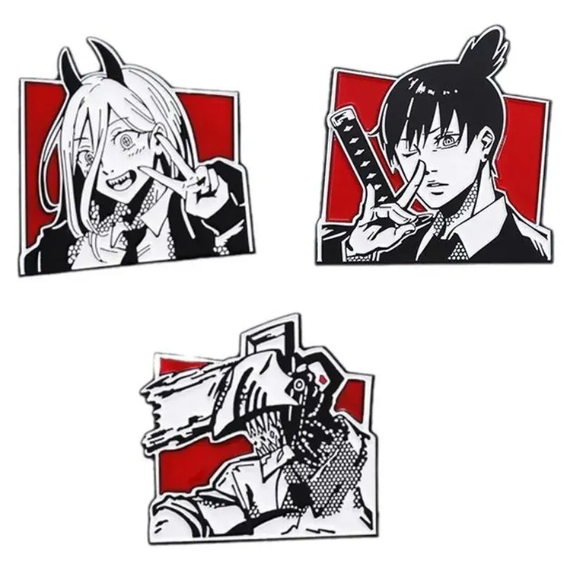 Set Enamel Pin - Chainsaw Man (3pcs)