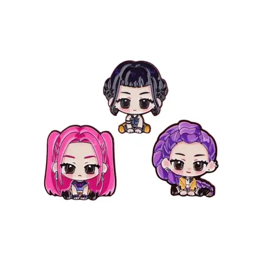 Set Enamel Pin – Huntr/x KPop Demon Hunters (3pcs)