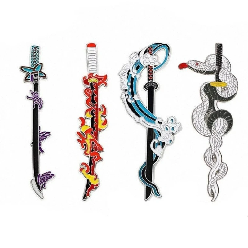 Set Enamel Pin - Demon Slayer Nichirin Swords (4pcs)