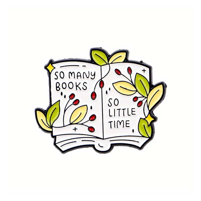 Enamel Pin - So Many Books So Little Time