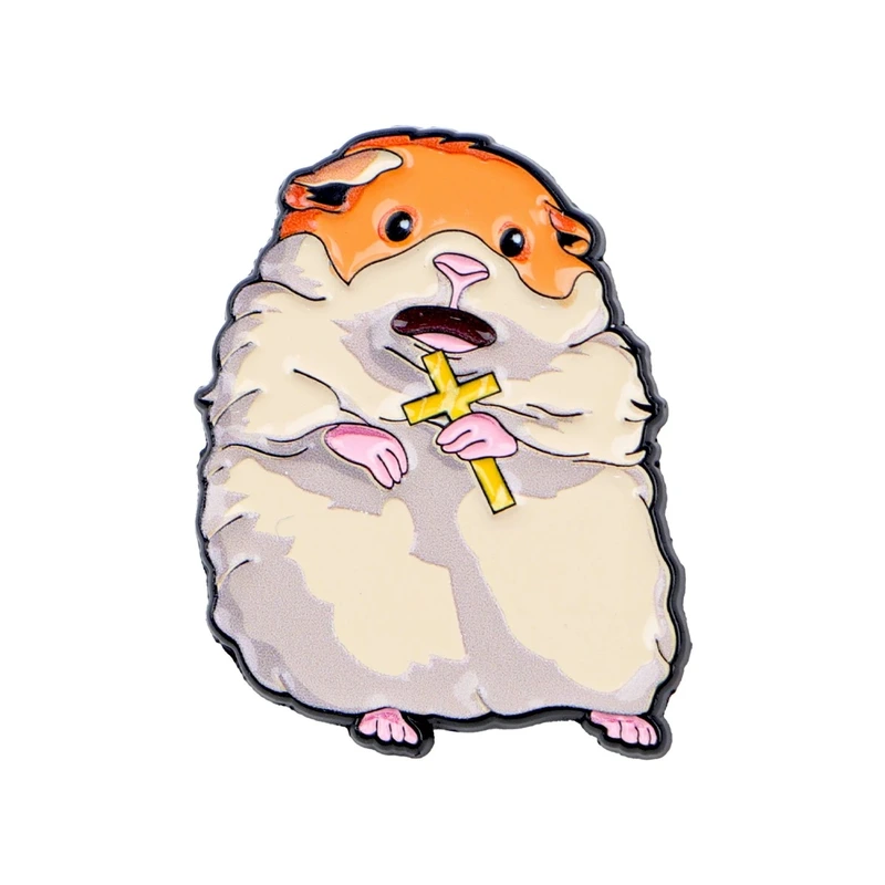 Enamel Pin - Scared Hamster Meme