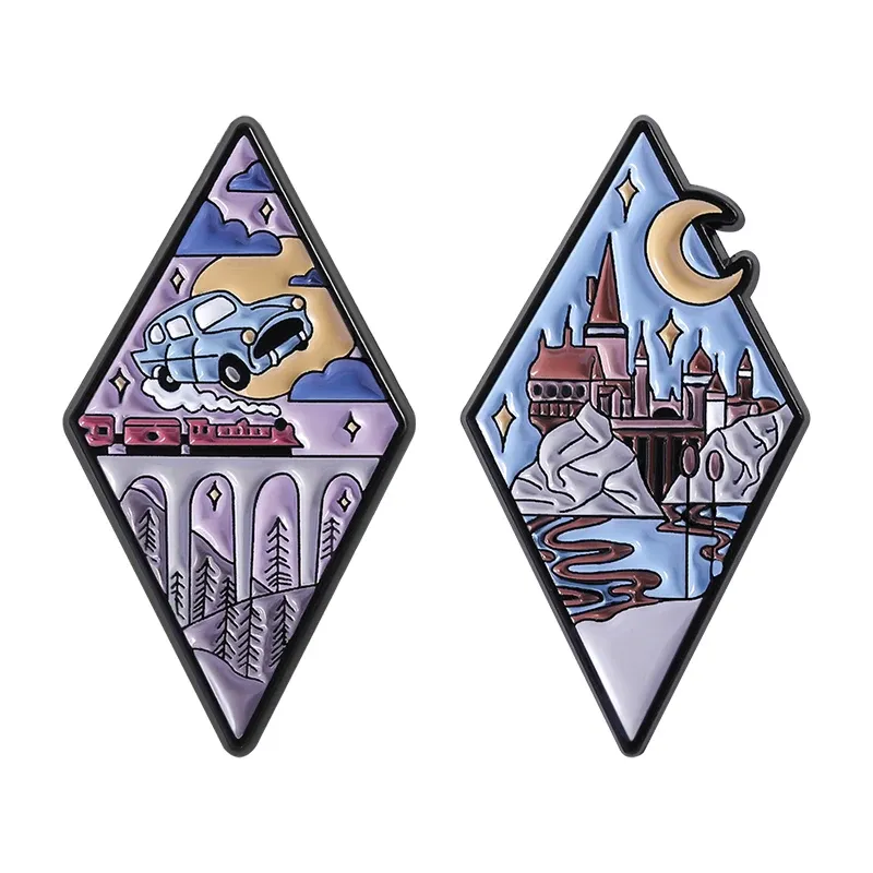 Set Enamel Pin – Hogwarts Express Castle Harry Potter (2pcs)