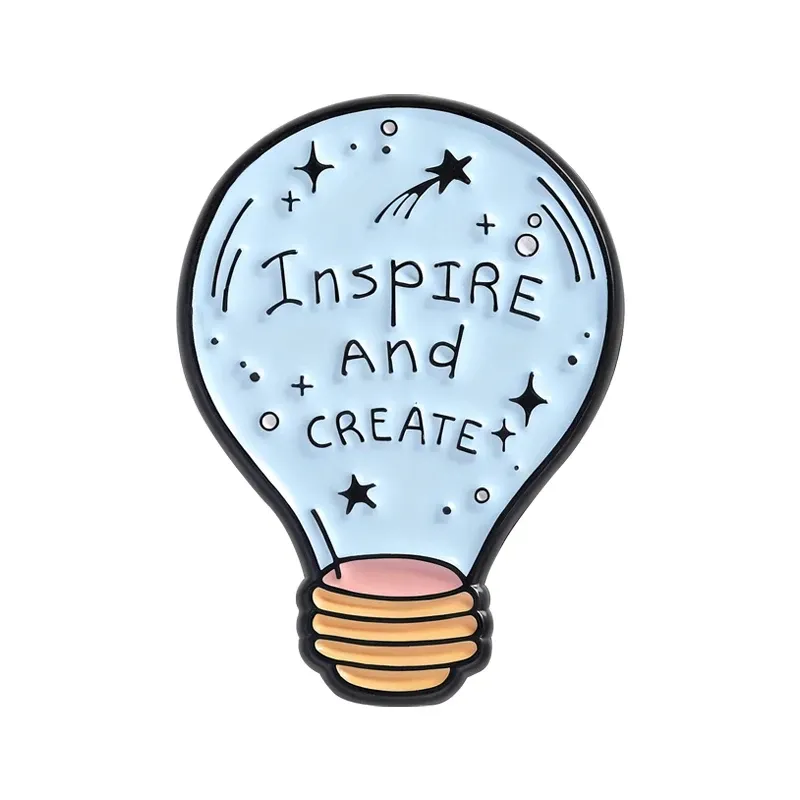 Enamel Pin - Inspire and Create Bulb