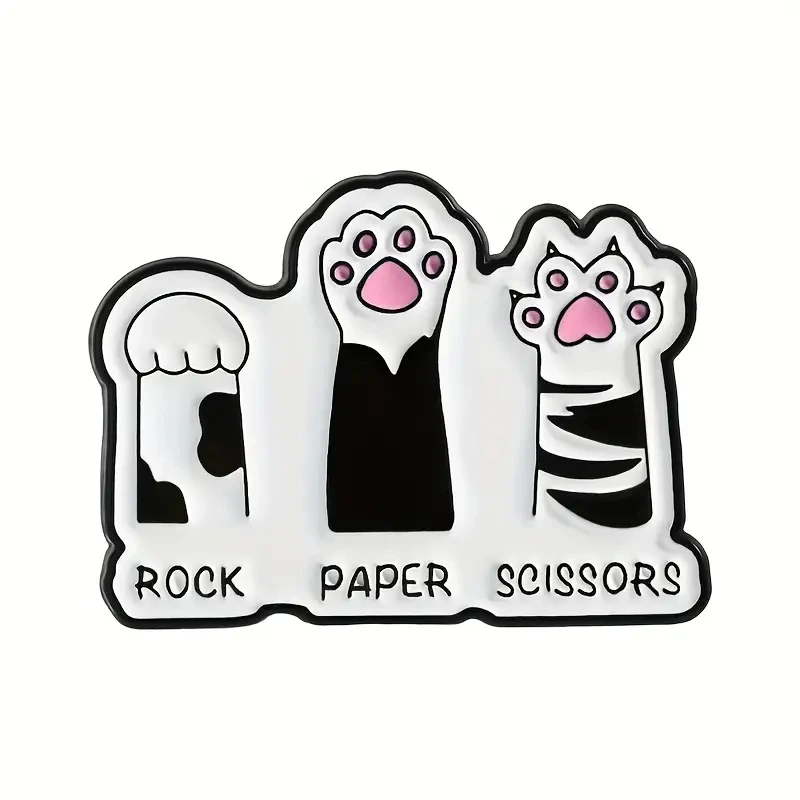Enamel Pin - Rock Paper Scissors Cat
