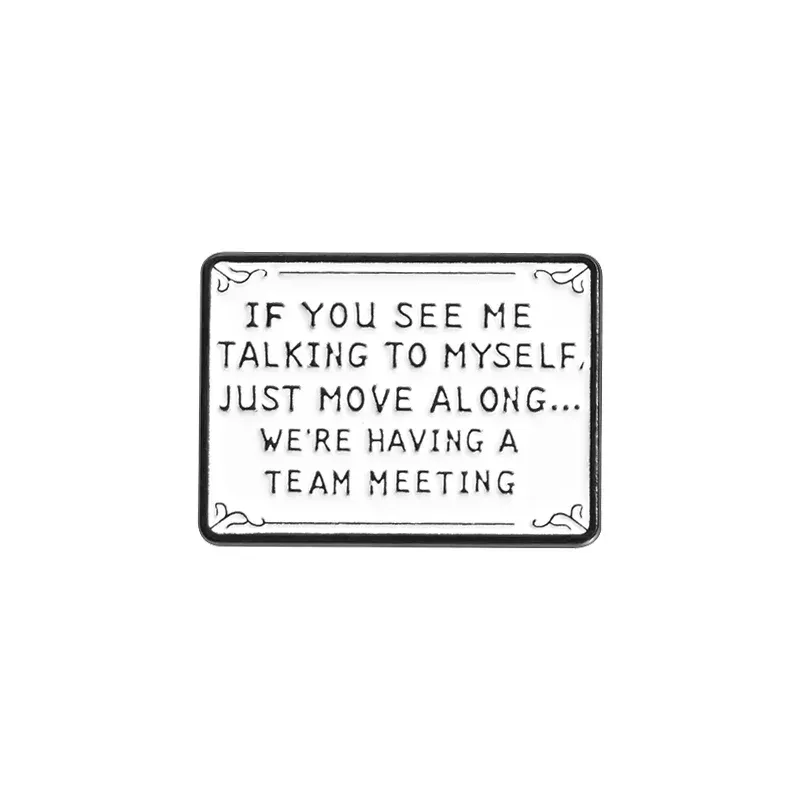 Enamel Pin – Talking To Myself