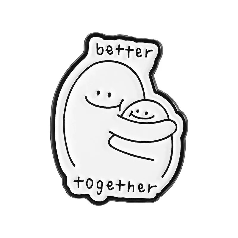 Enamel Pin – Better Together Hug
