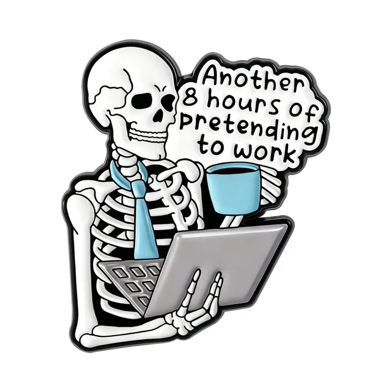 Enamel Pin – Pretending To Work